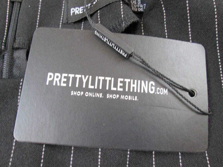 PrettyLittleThing sukienka elegancka garniturowa w prążki XS S 34 36