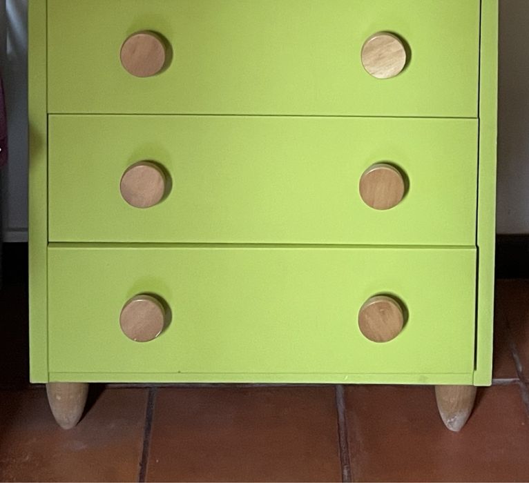 Cómoda 3 gavetas quarto criança