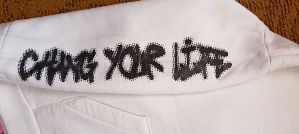 Стильний костюм на флісі для дівчинки 152см білий