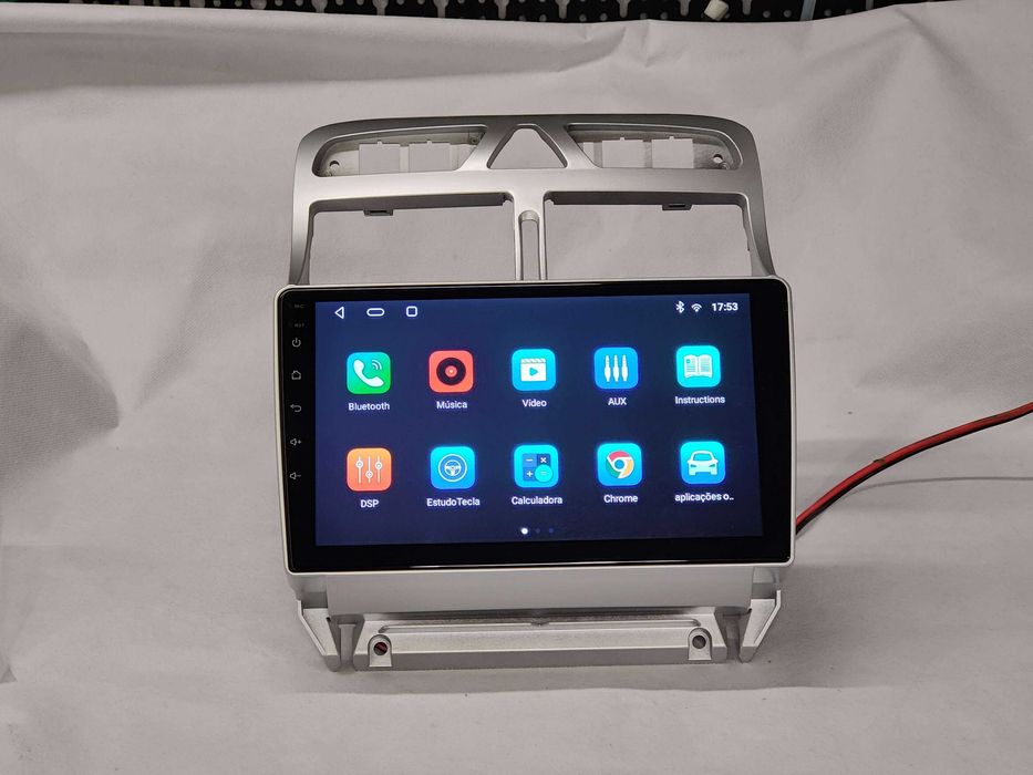 Rádio PEUGEOT 307 - Android 13  – 2 DIN GPS WIFI - Novo Garantia