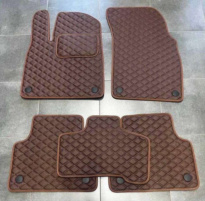 Коврики із екошкіри для Ауді\ Audi Q5\ Q3\ Q7\ Q8\ Q4 e-tron\еко шкіра