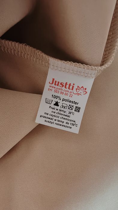 Złota nowa spódnica damska midi eko skóra L/XL