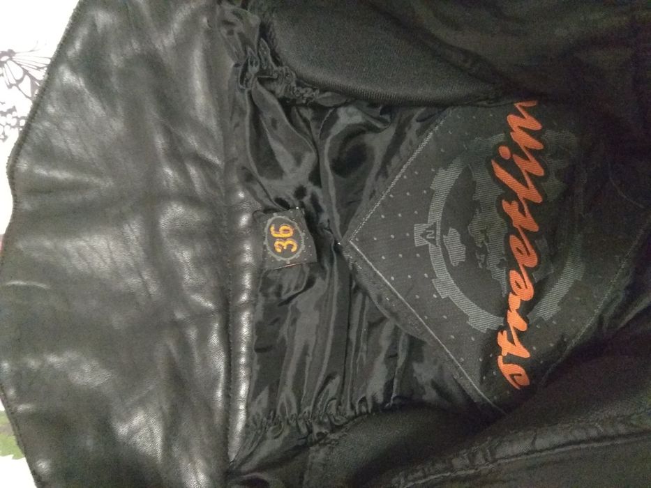 Штаны мото женские кожа