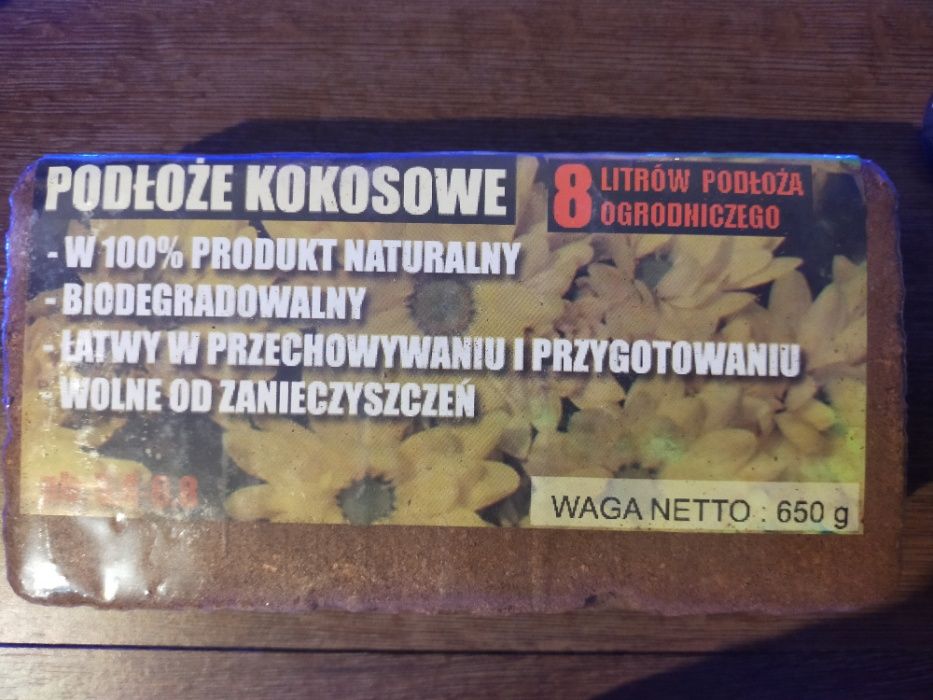 Podłoże kokosowe dla gadów do terrarium 8L (9 sztk.) CENA ZA SZTUKĘ!