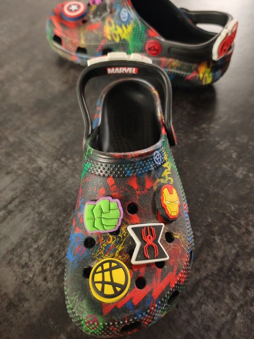 Klapki Crocs roz. 13,oryginal z dodatkowymi  spinkami, dziecięce