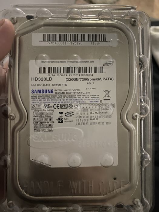 Samsung HD320LD, 320 ГБ, IDE (PATA), 7200 rpm — проверенный HDD