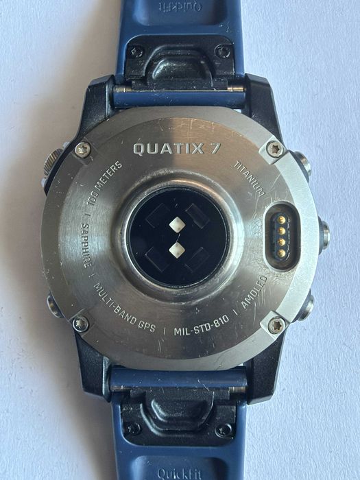 Garmin quatix 7 Sapphire AMOLED 47 mm – wersja tytanowa, Multi-Band GPS