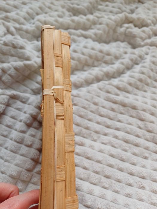 Pojemnik koszyk na biżuterię lub kosmetyki wiklina boho etno folk