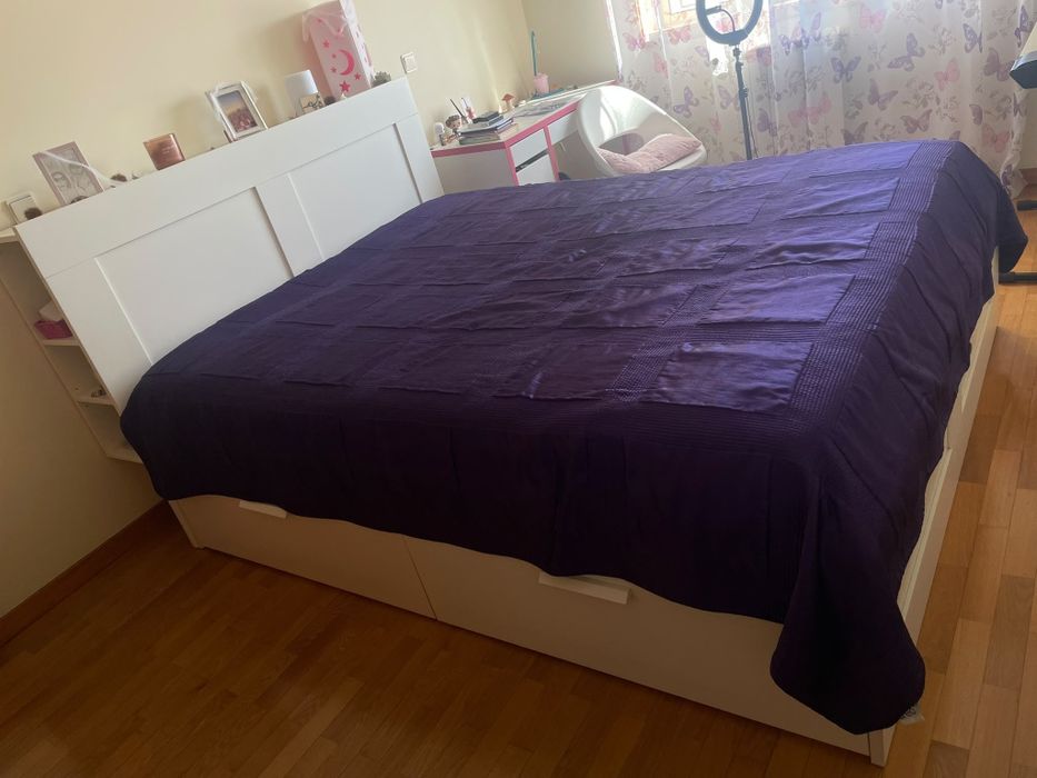 CAMA IKEA BRANCA 160x200 cm
