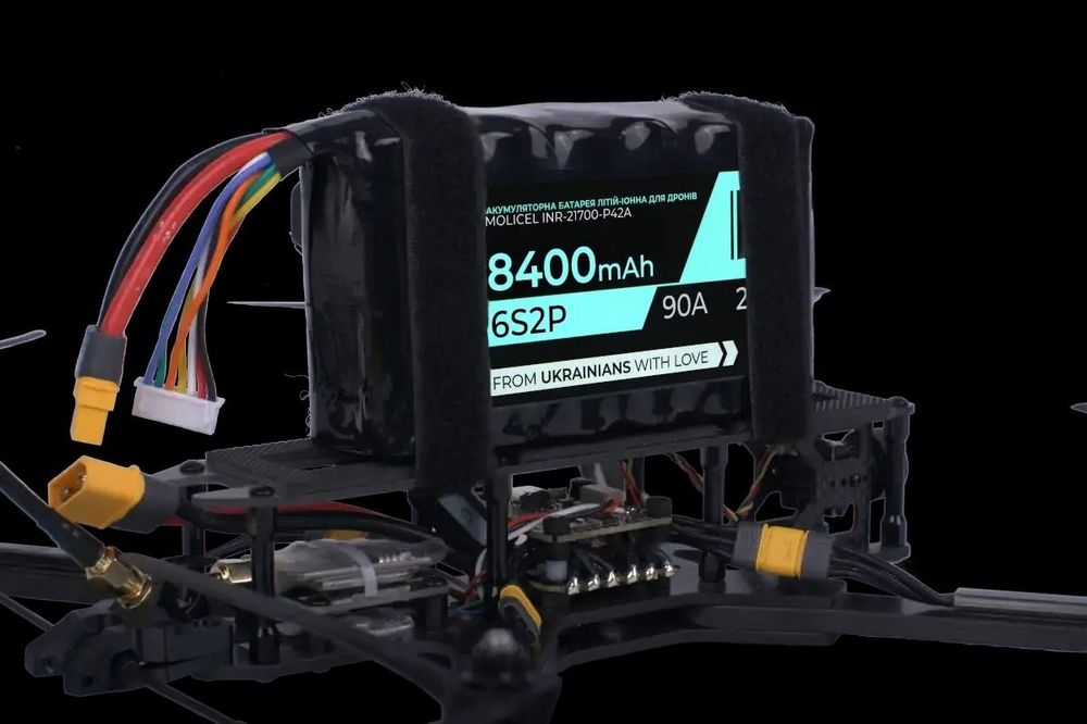 нові збірки АКБ для FPV BTRY 6s2p Molicel (INR21700-P42A)
BTRY 6s2p Molicel
(INR21700-P42A)