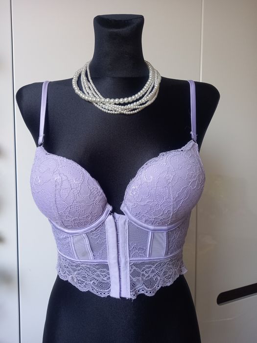 Gorset biustonosz Primark 70 A koronka