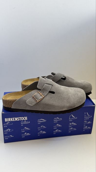 Шльопанці  клоги сабо  Birkenstock boston  біркеншток шлепки шкіра