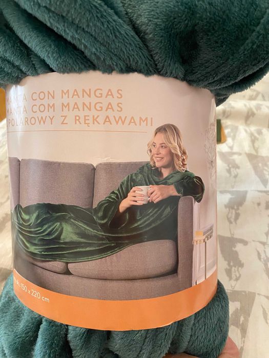 Пухнастий флісовий плед- халат home 150*220 см