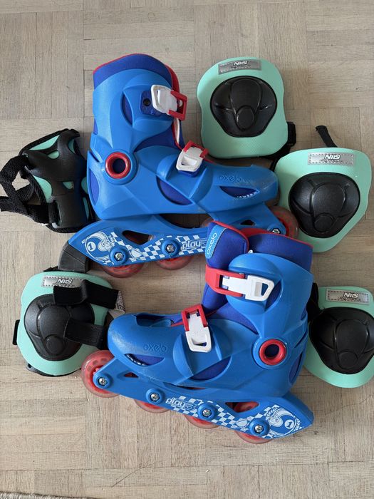 Rolki Oxelo 30-32 i ochraniacze Nils xs z decathlon 31