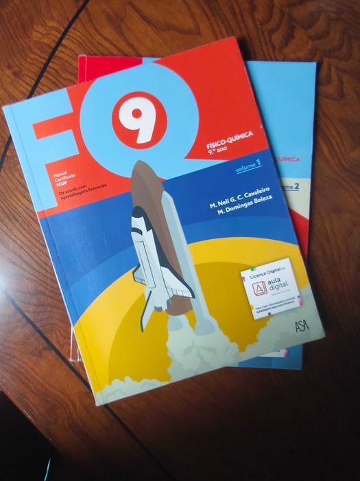 Livro Manual + caderno de atividades Físico-Quimica - 9 ano
