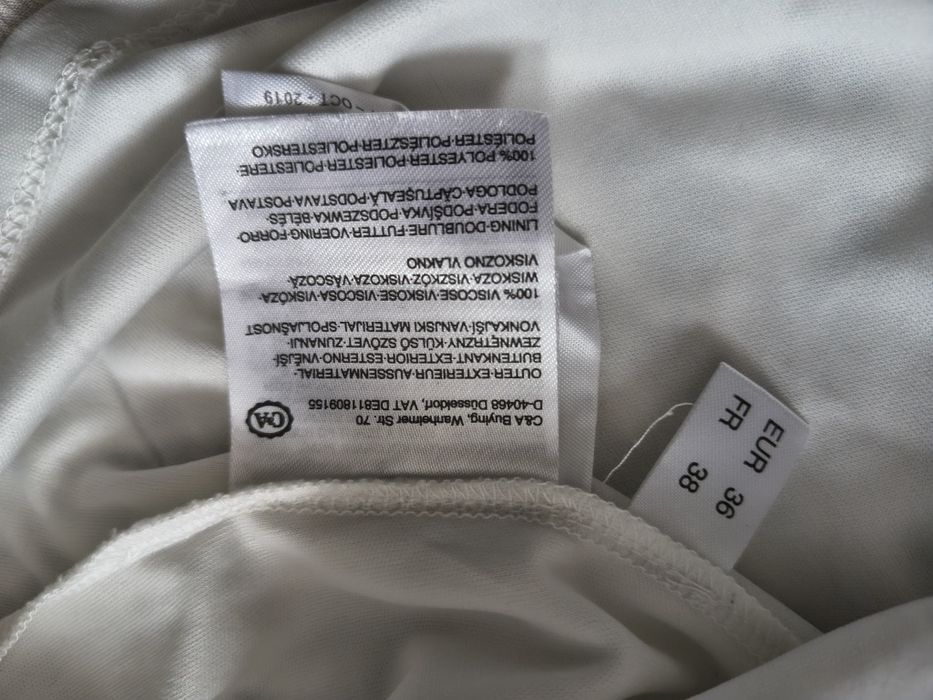 Krepowana sukienka z wiskozy midi S-M