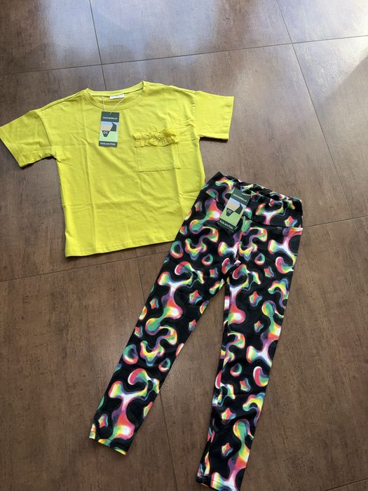 R 128 zestaw koszulka legginsy Coccodrillo nowe