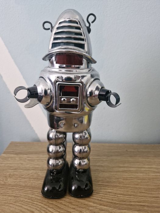 MECHANICAL PLANET ROBOT, Schylling, nakręcany kluczem robot, sam chodzi