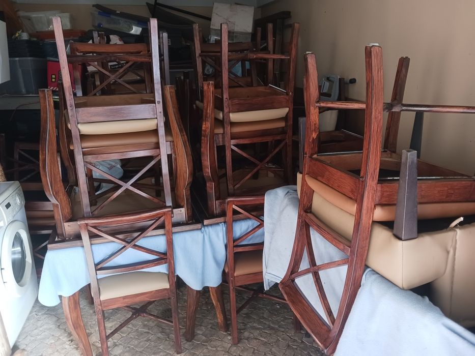 Mesas e cadeiras restaurante