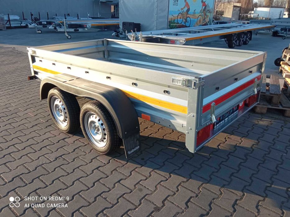 Besttrailers Przyczepa 270x132 DMC 750 kat B kiprowana NOWA 2025 MOCNA