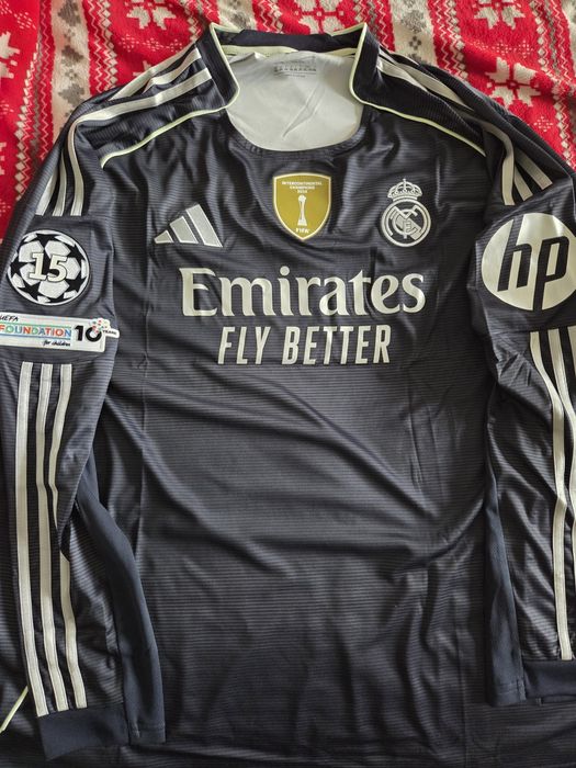 NOWA Koszulka Real Madryt 25/26 Wyjazdowa | Długi Rękaw | Oryginał | P