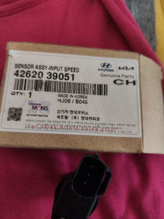 Датчик скорості Hyundai /Kia 
42620 39051
QTY:1
MADE IN KOREA
HJ06/S04