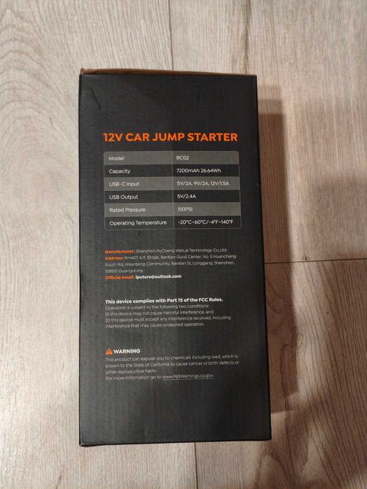 Jump Starter Buture BC02 5500a z kompresorem
