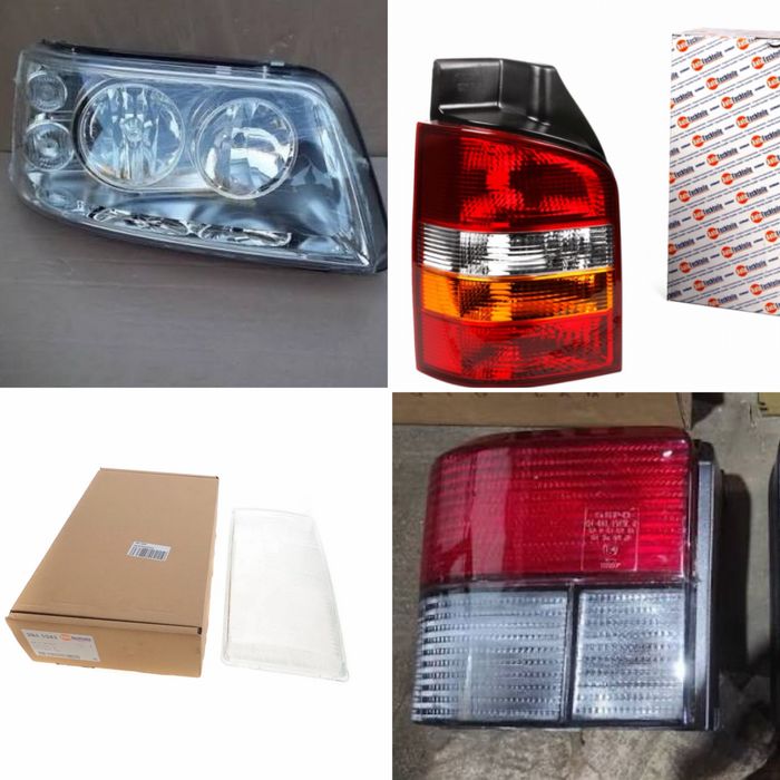 Нове скло фари, стекло фары, ліхатрі, стопи, повороти VW T4, T5 Caddy