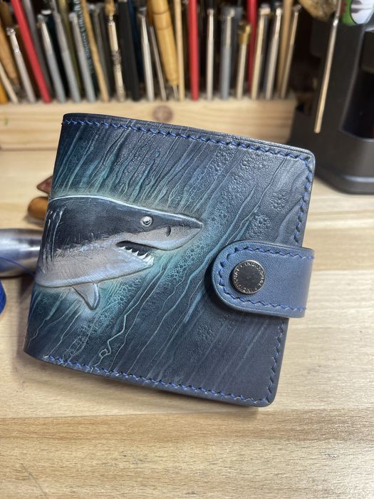 Чоловічий шкіряний гаманець,натуральна шкіра,ручна робота подарунок