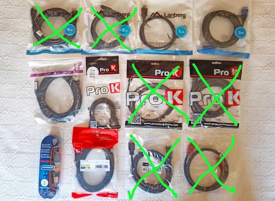 Cabos HDMI de excelente qualidade. Novos!64286385875457121