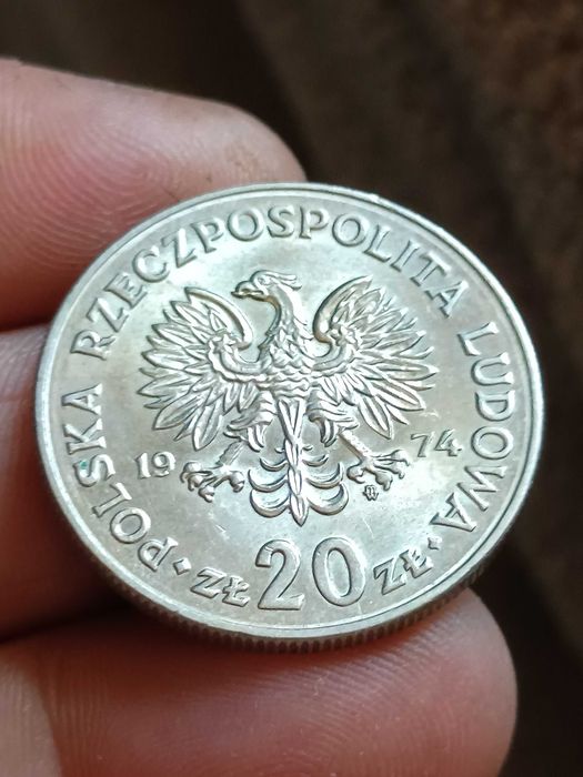 Sprzedam monete 20 zl 1974 r zzm Marceli Nowotko