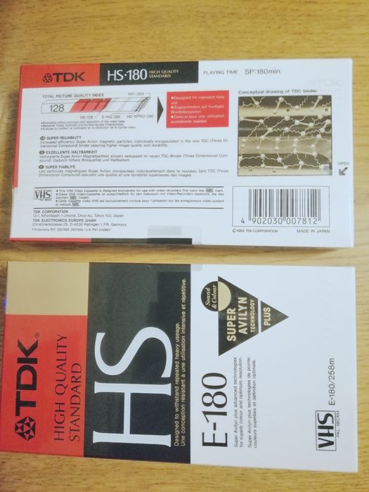 Видеокассеты VHS TDK