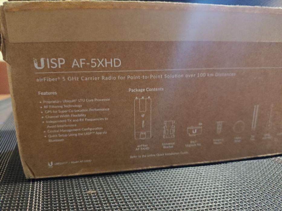 WI FI міст Точка доступу Wi-Fi Ubiquiti AF-5XHD
0
Пошук

❮ Точки досту
