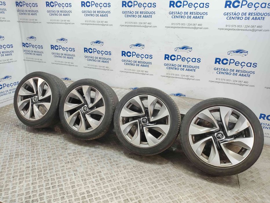 Conjunto de jantes 18 originais Citroen DS5 de 2011 a 2019 8J ET27 4x108
