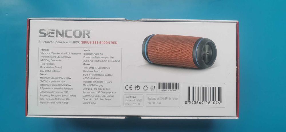 Продаю Bluetooth колонку SENCOR SSS 6400N