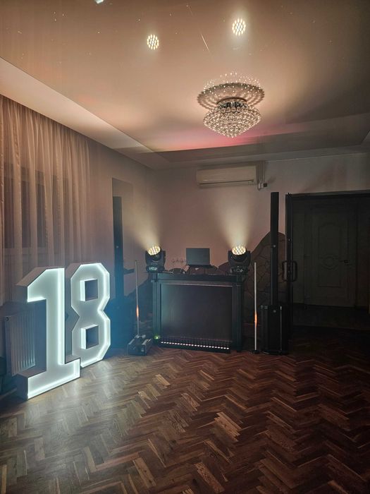 Napis 18 Duzy LED XXL