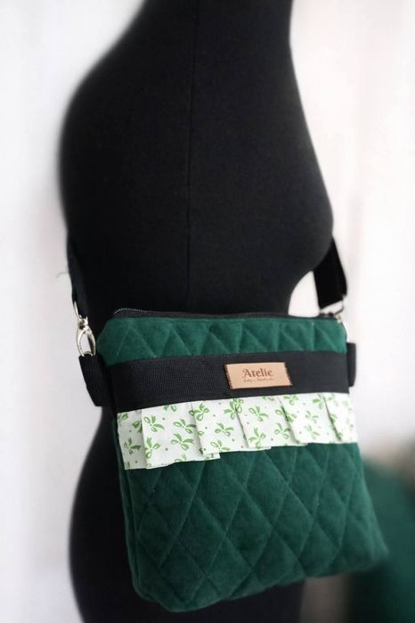 Torebka handmade na regulowanym pasku