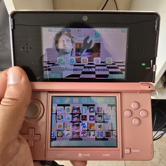 Nintendo 3DS Desbloqueada Coral Rosa