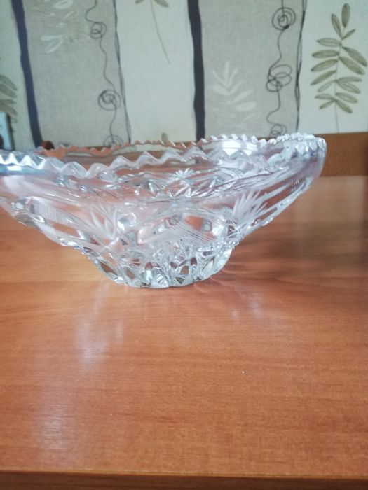 Ваза для фруктов или салата хрусталь