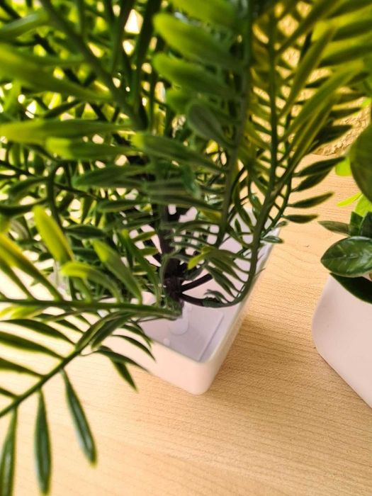 Sztuczne kwiaty z doniczkami 6 szt. zestaw roślin sztucznych