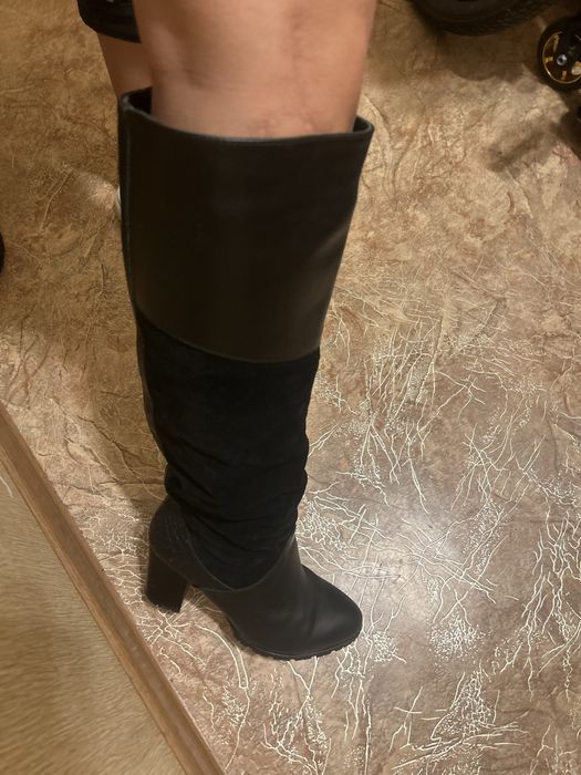 Сапоги на каблуке