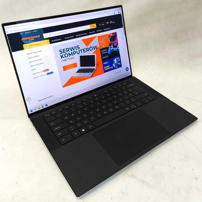 Laptop do GIER , AI , pracy DELL XPS 9520 Core i9 12 gen. 32GB RAM DDR5 1TB SSD RTX 3050Ti 4K UHD Dotykowa matryca FV23% GWARANCJA