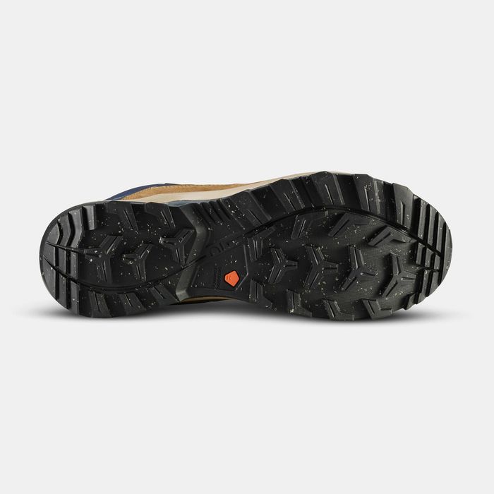 Botas impermeáveis de caminhada na montanha mh500 Mid homem Castanho