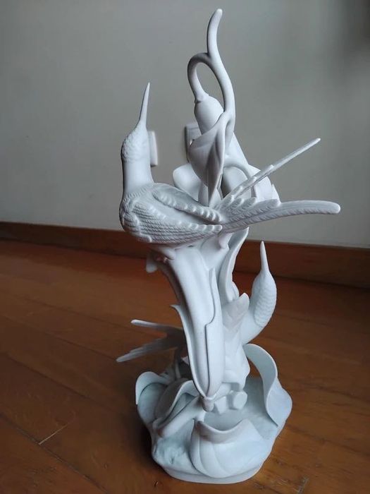 Escultura Beija Flor Pássaros, Vista Alegre