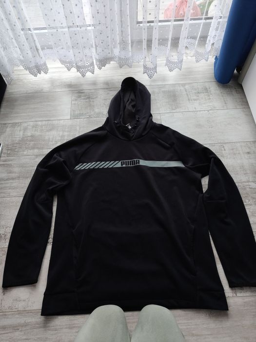 Męska czarna bluza z kapturem - rozmiar L, PUMA