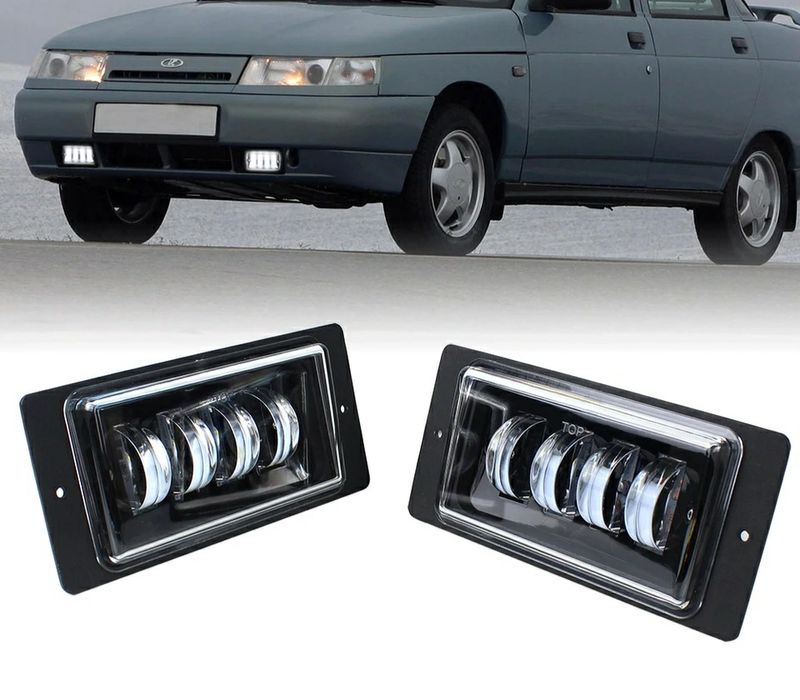 Противотуманные LED фары в бампер для автомобилей ВАЗ ЛАДА БОГДАН 2110: ...