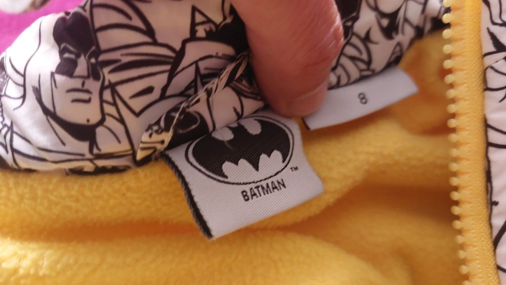 Colete Batman quentinho para criança 9/10 anos