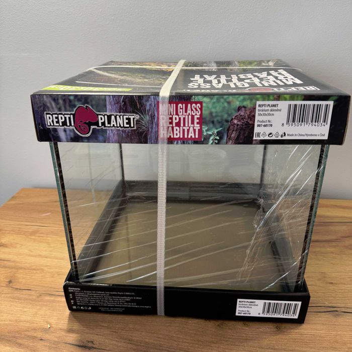 Terrarium szklane Repti Planet 30x30x30 cm nowe, oryginalne opakowanie