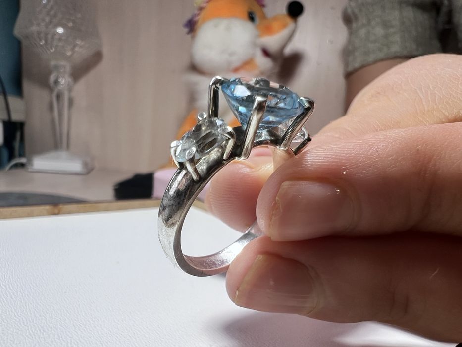 Срібний комплект. Сережки, підвіска, кулон, каблучка