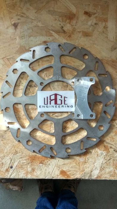 Disco 320mm flutuante floreado e apoio pinça travão pra Yamaha DTR 125